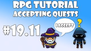 1911 Unity RPG Tutorial  Quest giver quests [upl. by Adelia]