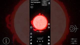 How to make a red supergiant in Solar System Simulator at absolute zero solarsystemsimulator [upl. by Monique18]