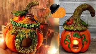 ХЭЛЛОУИН ТЫКВА 2 ИДЕИHALLOWEEN PUMPKIN 2 IDEAS DIY [upl. by Tterb]