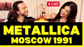 First Time Hearing Metallica Live Moscow 1991 Reaction  Enter Sandman  THE ENERGY WAS CRAZY [upl. by Cosme]