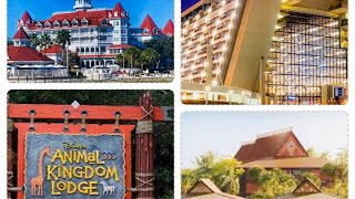 Disney Room Tours PolynesianAnimal Kingdom LodgeContemporaryGrand FloridianWalt Disney World [upl. by Heiner]