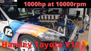 1000hp at 10000rpm Hartley engineerings amazing Toyota 1GZ V12 beast [upl. by Assirt]