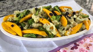 COMO FAZER SALADA DE BRÓCOLIS E COUVE FLOR RECEITAS DE RESTAURANTE [upl. by Clark]