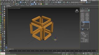 3DS Max  Easy Modeling  Parametric Infinity Cube Table [upl. by Yuille792]