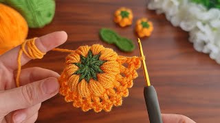 3D⚡💯Crochet Flower 💯👌 Key chain💯👌Very easy crochet rose flower making for beginners [upl. by Okkin]