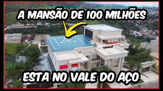 MAIOR MANSÃO E  CARA do BRASIL ESTA em IPATINGA  MG DRONE FILMA A 5ª MANSÃO MAIS CARA 🚁🏦 [upl. by Asertal]