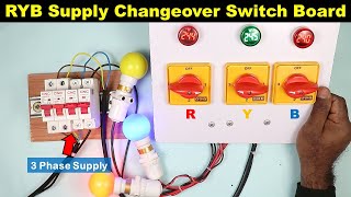 Automatic Transfer Switch ATS Changeover for 3 Phase  Three Phase ATS Wiring Diagram  Explained [upl. by Lednam]