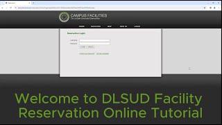 Facility Reservation Online Tutorial [upl. by Horter227]