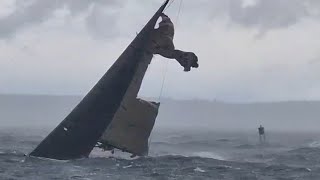 TERRIFYING storm destroys this boat in less than 1 minute😨😱☠️ [upl. by Eldrid354]