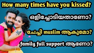 Q amp A  most requested video ☺ ഒളിച്ചോടിയതാണോ diyafavasofficial😍 couple vlog vlog44 [upl. by Jeana]