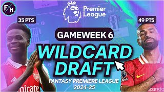 FPL GW6 BEST WILDCARD DRAFT SALAH OUT  FPL TIPS  FANTASY PREMIER LEAGUE 202425 [upl. by Yann]