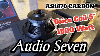 AUDIO SEVEN  1870 CARBON  15003000 WATT [upl. by Nnylorac]