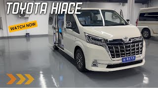 2024 Toyota Hiace luxury modified van exterior and interior appreciation [upl. by Anatnas]