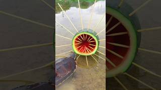 Survival Skills Simple and Useful with Watermelon Turtle 🐢 Trap survival funny simple bushcraft [upl. by Nilre]