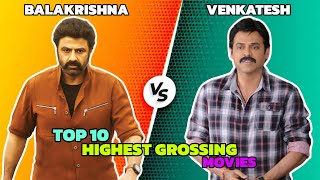 Nandamuri Balakrishna Vs Daggubati Venkatesh Top 10 Highest Grossing Movies 🤯🎬 [upl. by Farrah]