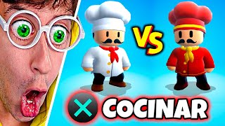 Carrera de COMIDA vs HERMANO 👨‍🍳🍳 el mejor RESTAURANTE de Stumble Guys  TEKENDO [upl. by Mlehliw]