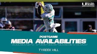 Tyreek Hill meets with the media  Miami Dolphins [upl. by Edveh]