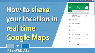 Google Maps Share your real time location with other by Chris Menard [upl. by Nostaw]