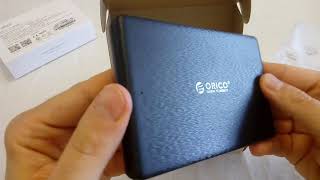 Orico 2578U3 USB 30 25quot HDD Enclosure Unboxing and Usage [upl. by Carolyne]