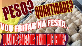 TAMANHO E QUANTIDADE DE SALGADOS POR CONVIDADO NA SUA FESTA  RECEITAS DA ROSA [upl. by Wylde420]