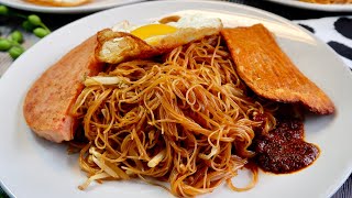 The Easiest Fried Beehoon  Rice Noodle Recipe Ever 经济米粉 Singapore Chinese Vermicelli • Bihun [upl. by Eihcir]