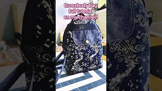 Crossbody bag tutorial on my channel🌟Crossbody bag D I Y🌟 crossbodybag handbags diy sew sewing [upl. by Fabrienne]