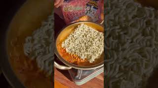 Spicy 🥵🔥 ramen noodles recipe cooking asmrcooking noodles food asmr asmrfood recipe [upl. by Esylla172]