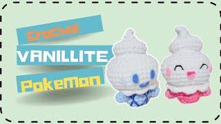 Vanillite Pokemon crochet keychain tutorial miniddugi crochet amigurumikeychain amigurumi [upl. by Strickler]