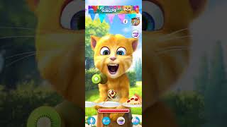 Talking Ginger Cat 🍎🍏🍍🍈🌶️🍊🍇🍉🍋😺😺 ytshorts ginger shorts funny funnycat comedy cartoonvideo [upl. by Anaeco424]