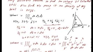 Dirichlet Theorem Examples How to find volume of Tetrahedron using Dirichlet Theorem [upl. by Rhtaeh]