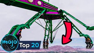 Top 20 Scariest Amusement Park Rides [upl. by Ahsaei]