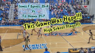 James F Byrnes vs TL Hanna  SC High School Basketball Playoffs 22024 basketball [upl. by Othello]