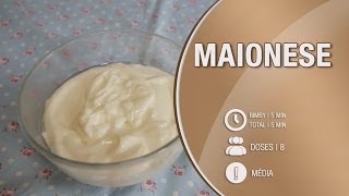 Maionese  Receita Bimby  Thermomix [upl. by Dnob425]