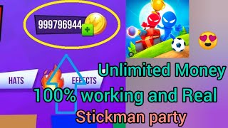 StickmanParty Unlimited Money mod Game 💯 Real and working Latest version [upl. by Eirameinna]