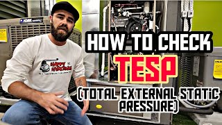 How Check Total External Static Pressure On An Air Handler Or Furnace [upl. by Jadwiga]