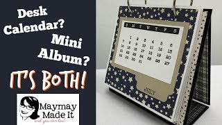 2019 Desk Calendar Turned Mini Album  Creating the Album [upl. by Bradshaw686]