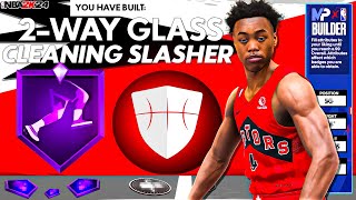 Creating the Ultimate 2Way GlassCleaning Slasher Build in NBA 2K24 [upl. by Daas]