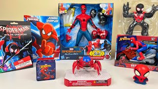 Marvel Spiderman Toys Unboxing Review l Spider Bot  Spiderman RC Motorcycle amp Spiderweb Launcher [upl. by Siurtemed]