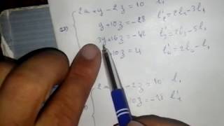 algebre 1 exercice 2 les systemes lineaires par la methode de gauss [upl. by Elcin355]