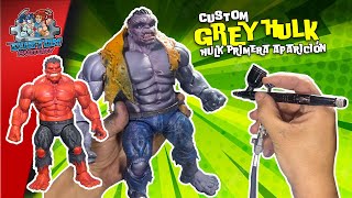 251  Custom Hulk Gris marvel select repaint diy tutorial [upl. by Yelsha]