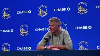 Golden State WarriorsSteve Kerr Post Practice 102124 [upl. by Tteraj439]