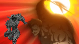 Escanor vs Galand Full Fight  Galand Destroyed in Seconds  Seven Deadly Sins animeinsider [upl. by Ajak395]