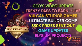 Vulcan and Elysium Blockchain Updates PRIZES GAMES FUN [upl. by Corwin375]