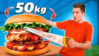 AM FACUT UN BURGER GIGANTIC DE 50 kg [upl. by Lazes]