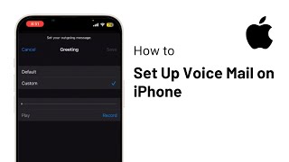 How to Set Voice Mail on iPhone14 iPhone13 iPhone12 and iPhone11 2024 tutorial） [upl. by Nodnarg]