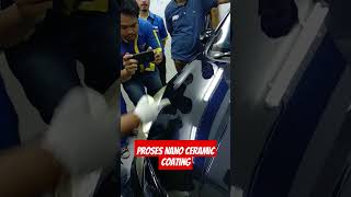 Proses Nano Ceramic Coatingpolishing compounding salonmobil polesbodymobil detailing [upl. by Noremmac]