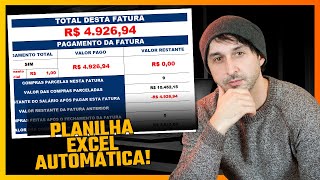 Planilha Excel para controle gastos com cartão de crédito [upl. by Abran694]