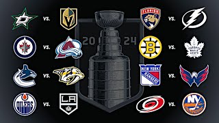 2024 Stanley Cup Playoffs  Round 1  Every Goal [upl. by Tuorah254]