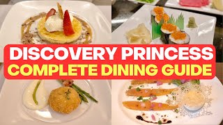 Discovery Princess Dining  Plan YOUR cruise with our Ultimate Dining Guide of Princess Newest Ship [upl. by Eelatsyrc495]