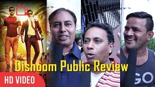 Dishoom Movie Public Review  Varun Dhawan John Abraham Jacqueline Fernandez [upl. by Tennies207]